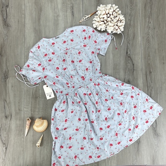 🔆BILLABONG🔆Twirl Twist V-Neck Mini Dress - Picture 15 of 16